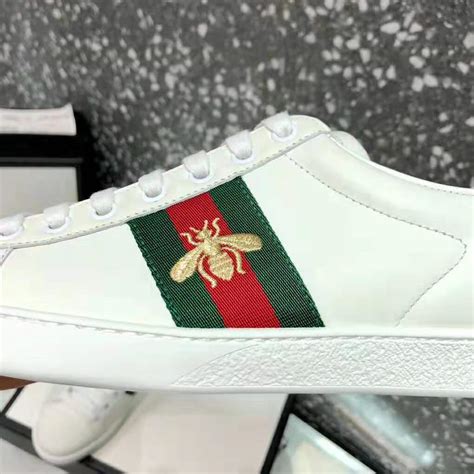 gucci white rose embroidered sneakers|original Gucci bee sneakers.